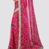 Bandhej Printed Art Silk Saree in Fuchsia