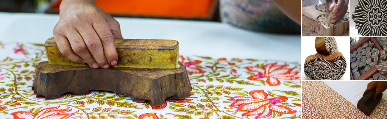 Block Printing on Fabrics in Rajasthan